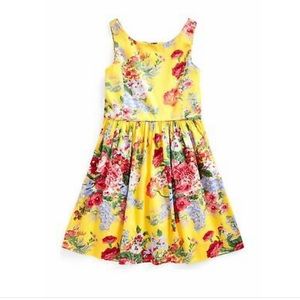 NWOT Ralph Lauren Polo Girl Floral Cotton Sateen Dress Brand New Without The Tag